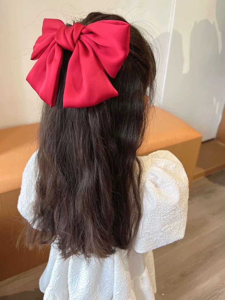 Summer bow hair clips, children's headwear, Korean girl princess hair clips, hair ties at the back of the head, hair ties, hair accessories, a hair clip headwear, creative accessories