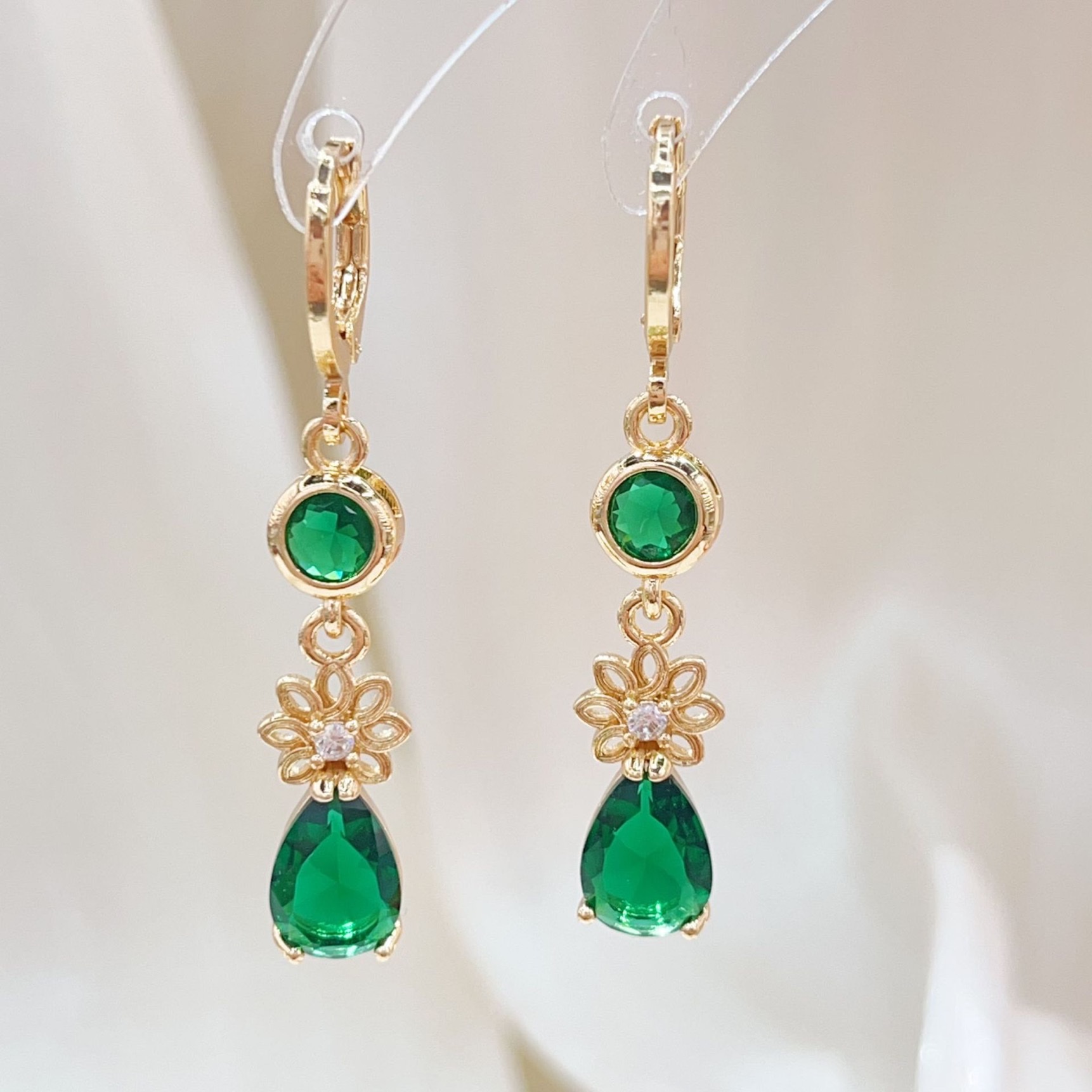 2024新款 欧美跨境时尚耳环耳饰 简约大方设计感耳扣 香槟金 批发详情图4