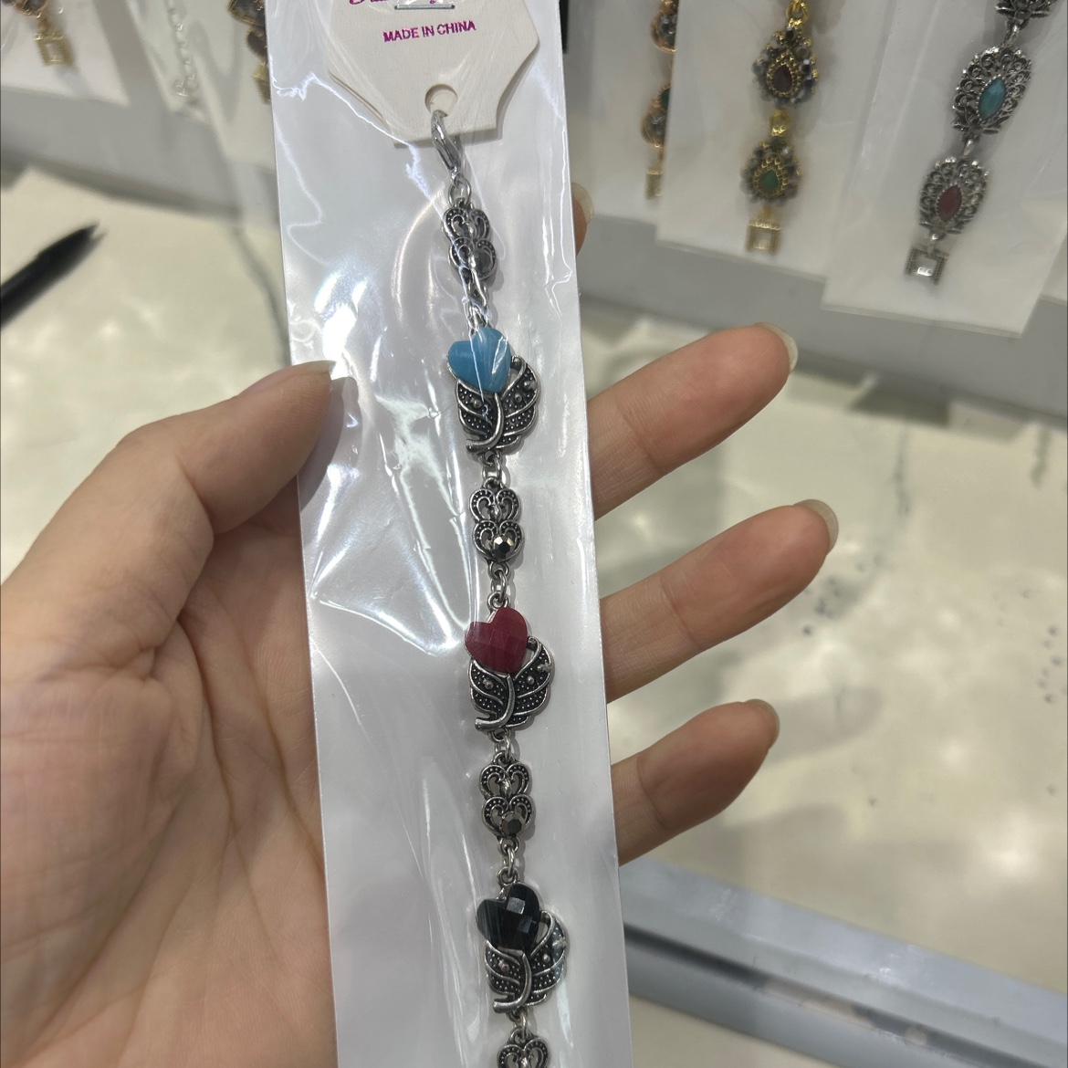 合金七彩复古手链产品图