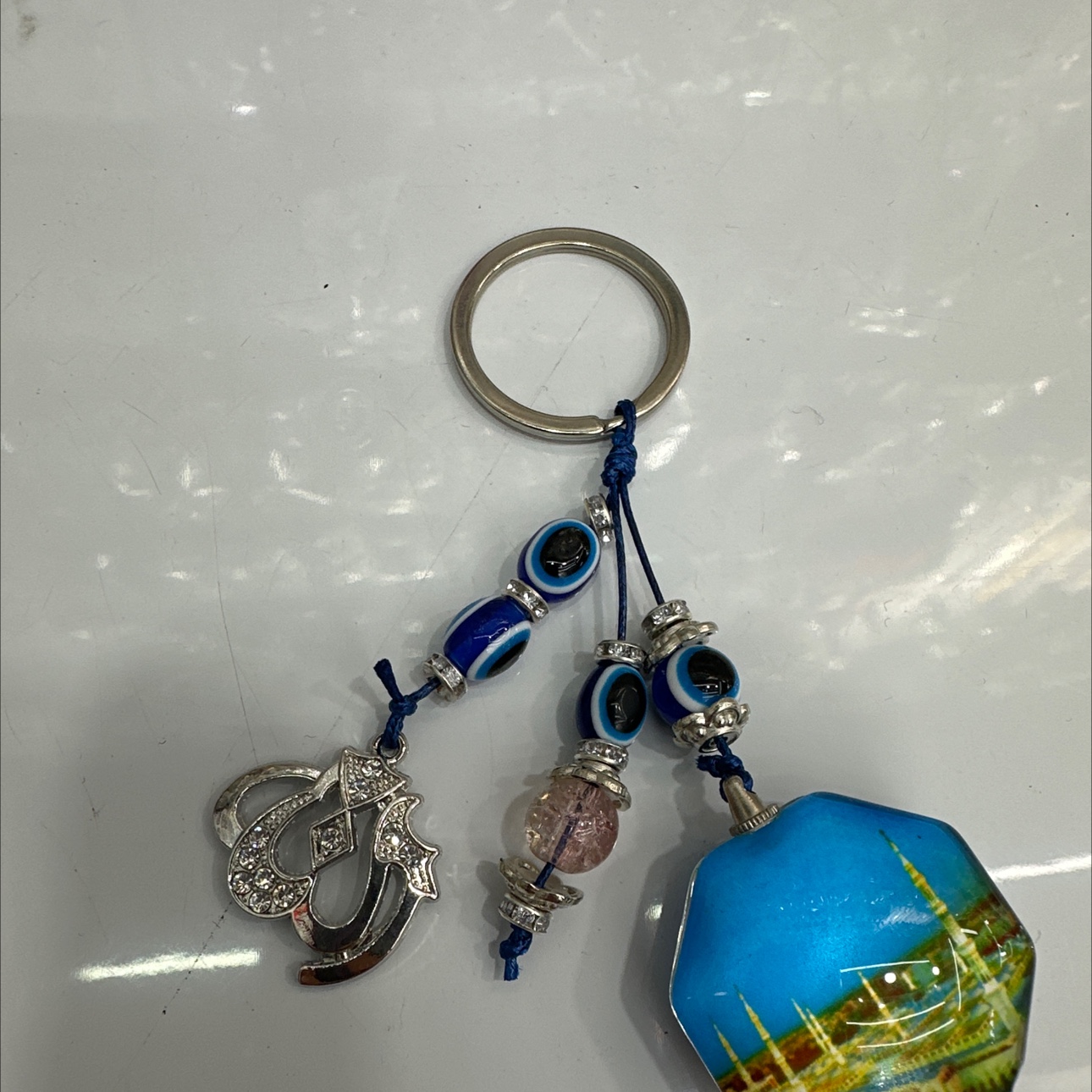 2024新款毛绒挂件钥匙扣女款可爱流沙瓶设计 独特钥匙扣配件 时尚潮流小物钥匙扣产品图