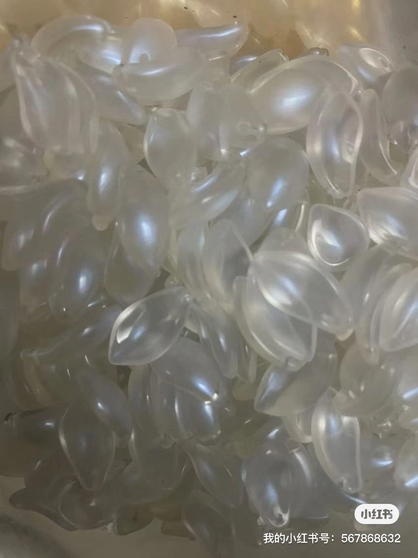 花瓣发簪材料配件批发12x20mm胖桃花琉璃花瓣diy手工制作汉服头饰古风发簪材料芙蓉花绣球花瓣雪腊梅樱花瓣直销工厂批发详情图6
