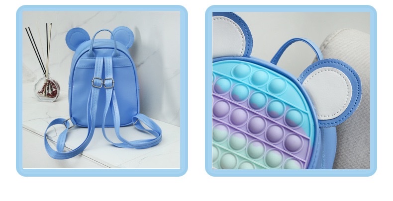 新款硅胶儿童双肩包详情图3