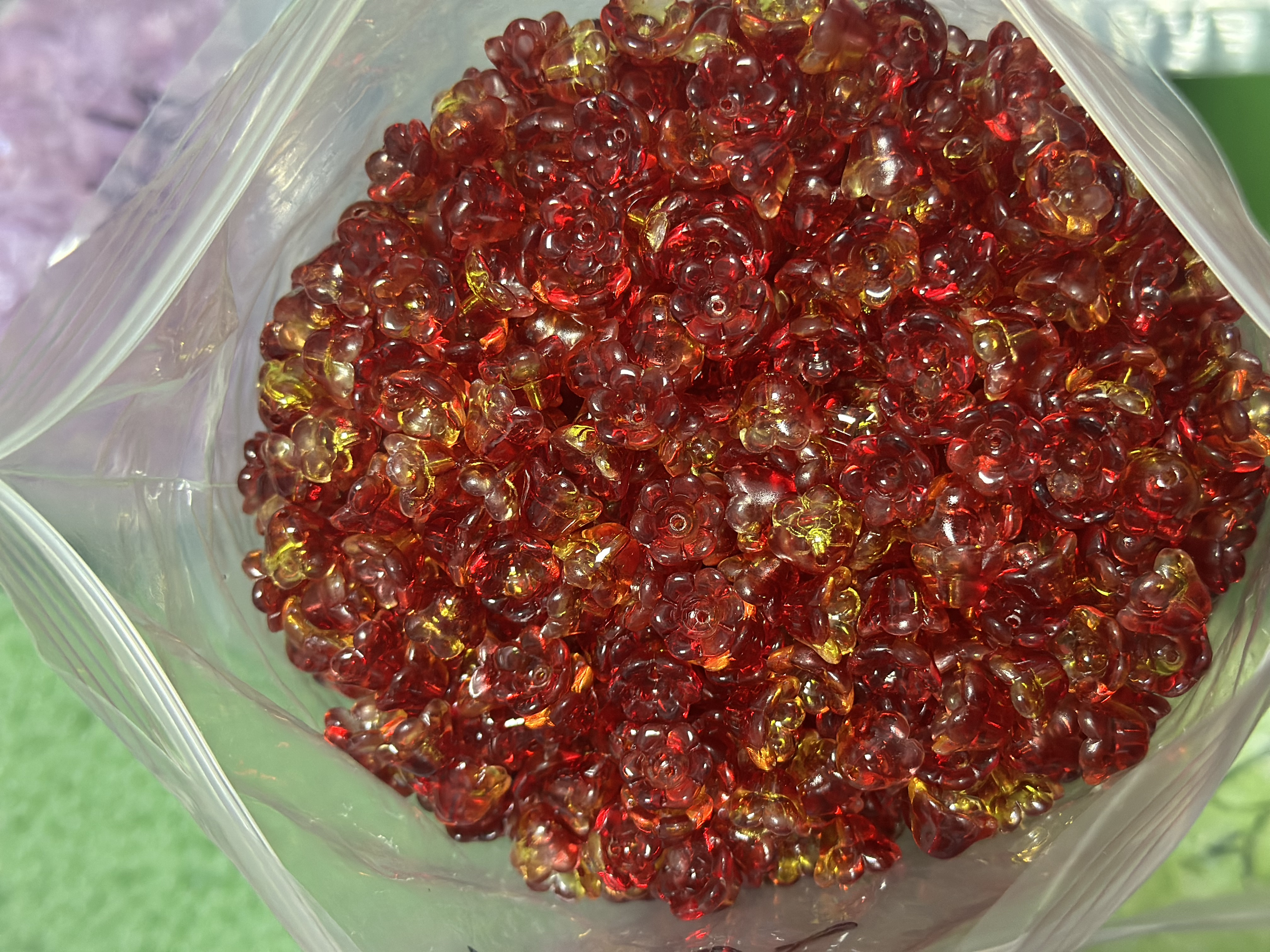 琉璃珠7x12mm铃兰花散珠风铃草花苞铃铛花铃diy饰品发簪串珠材料铃兰花厂家直销详情图8