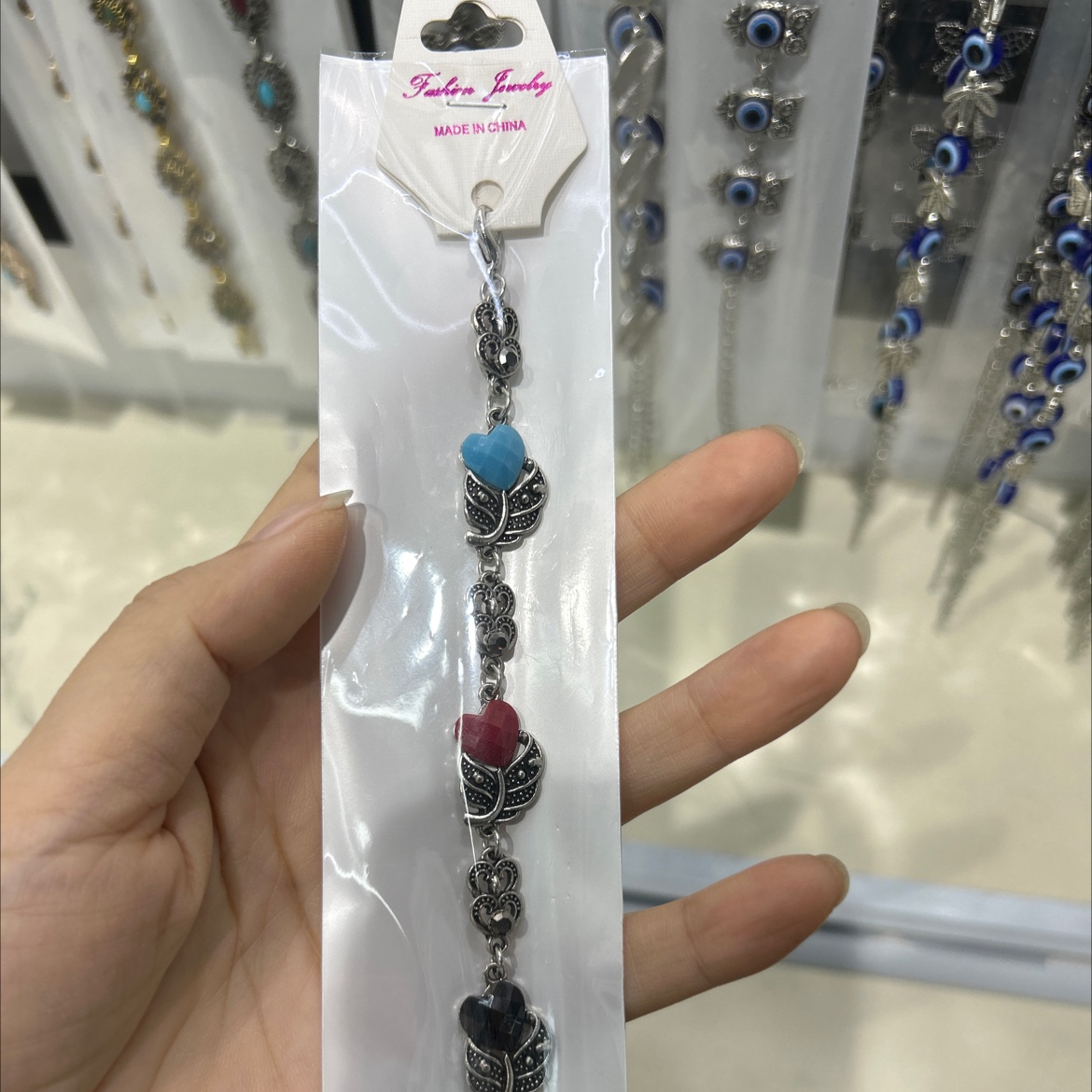 合金七彩复古手链详情图3