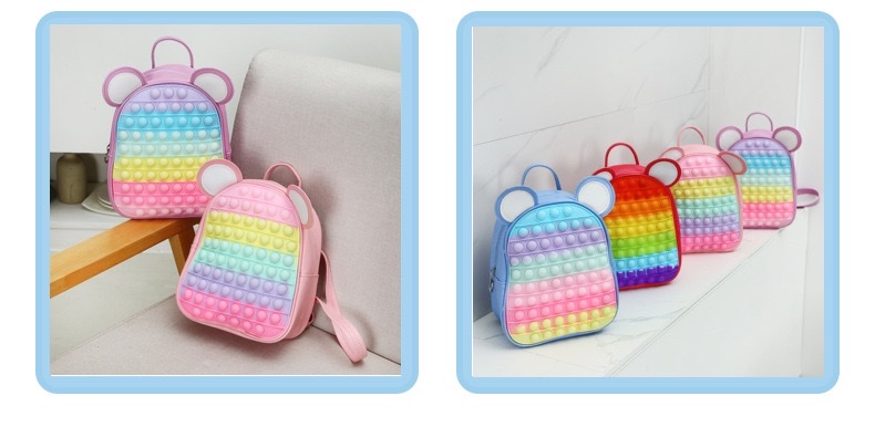 新款硅胶儿童双肩包详情图2