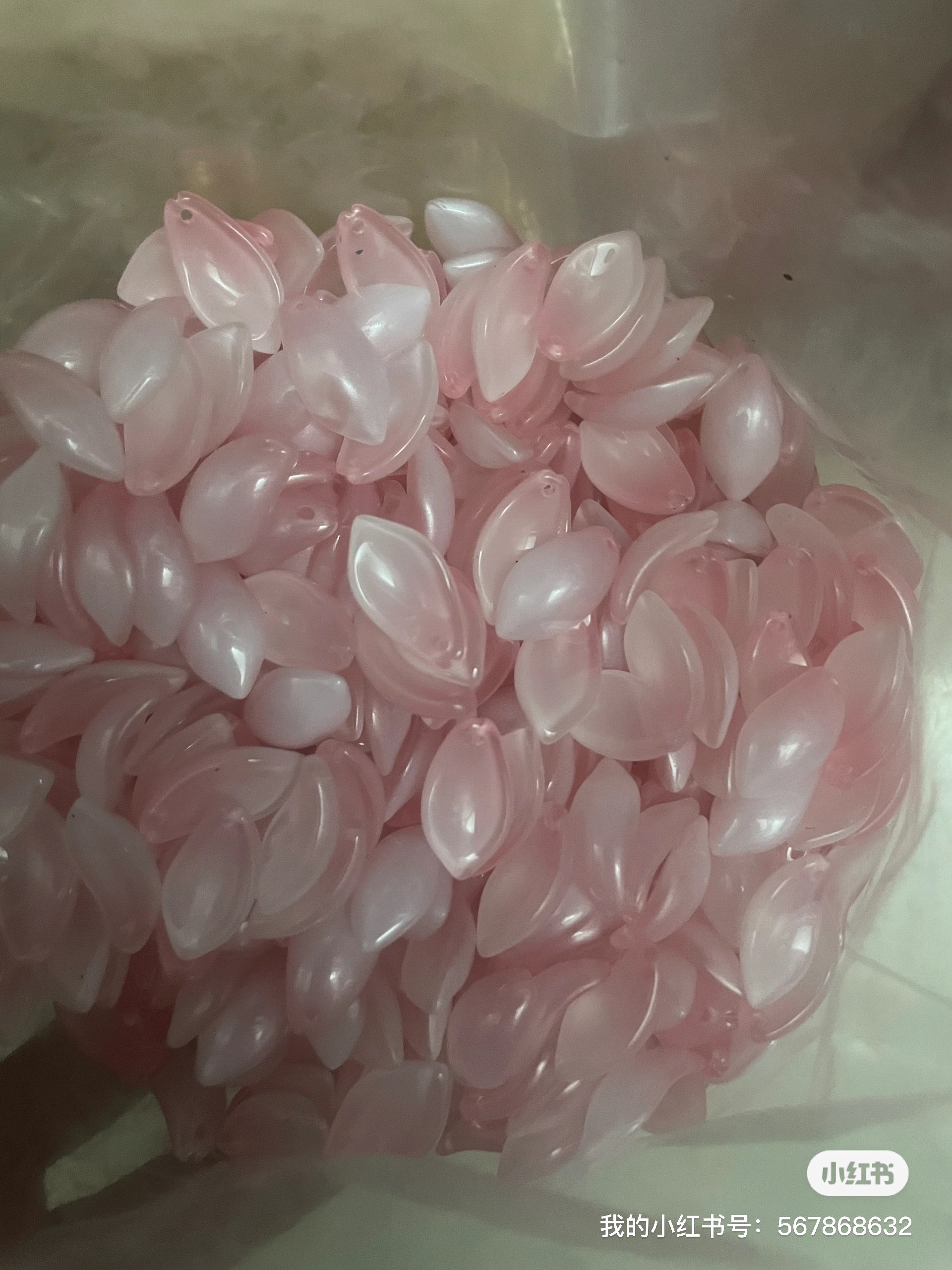 花瓣发簪材料配件批发12x20mm胖桃花琉璃花瓣diy手工制作汉服头饰古风发簪材料芙蓉花绣球花瓣雪腊梅樱花瓣直销工厂批发详情图14