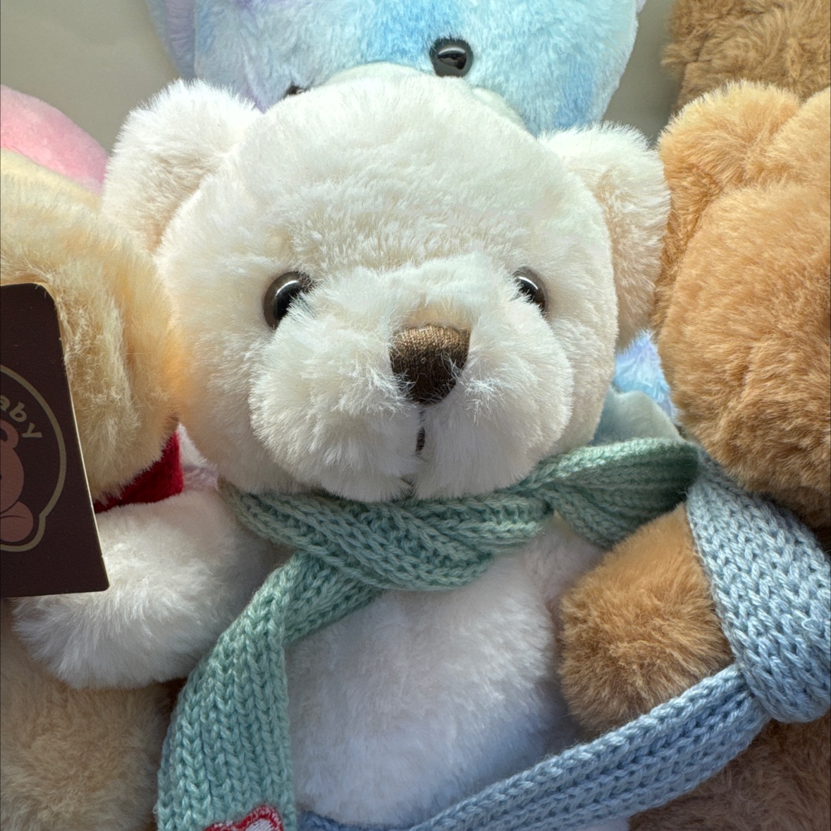 Scarf, bear, plush toy, doll, plush toy details Picture