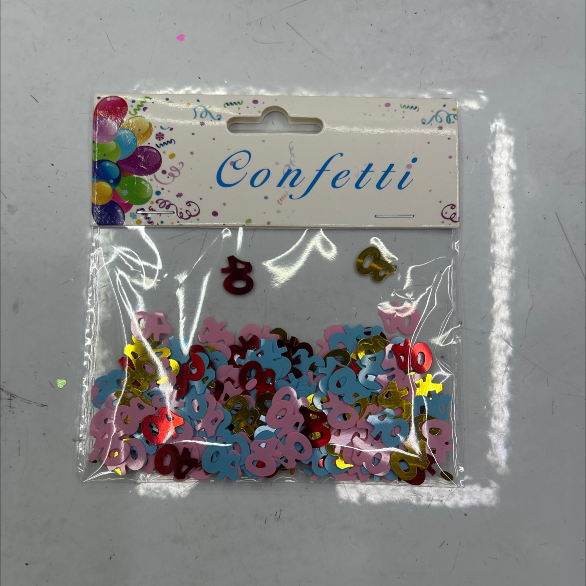 生日亮片，数字30，40，50，红色爱心，博士帽，节日亮片，手工制作亮片，颜色可定制详情图8