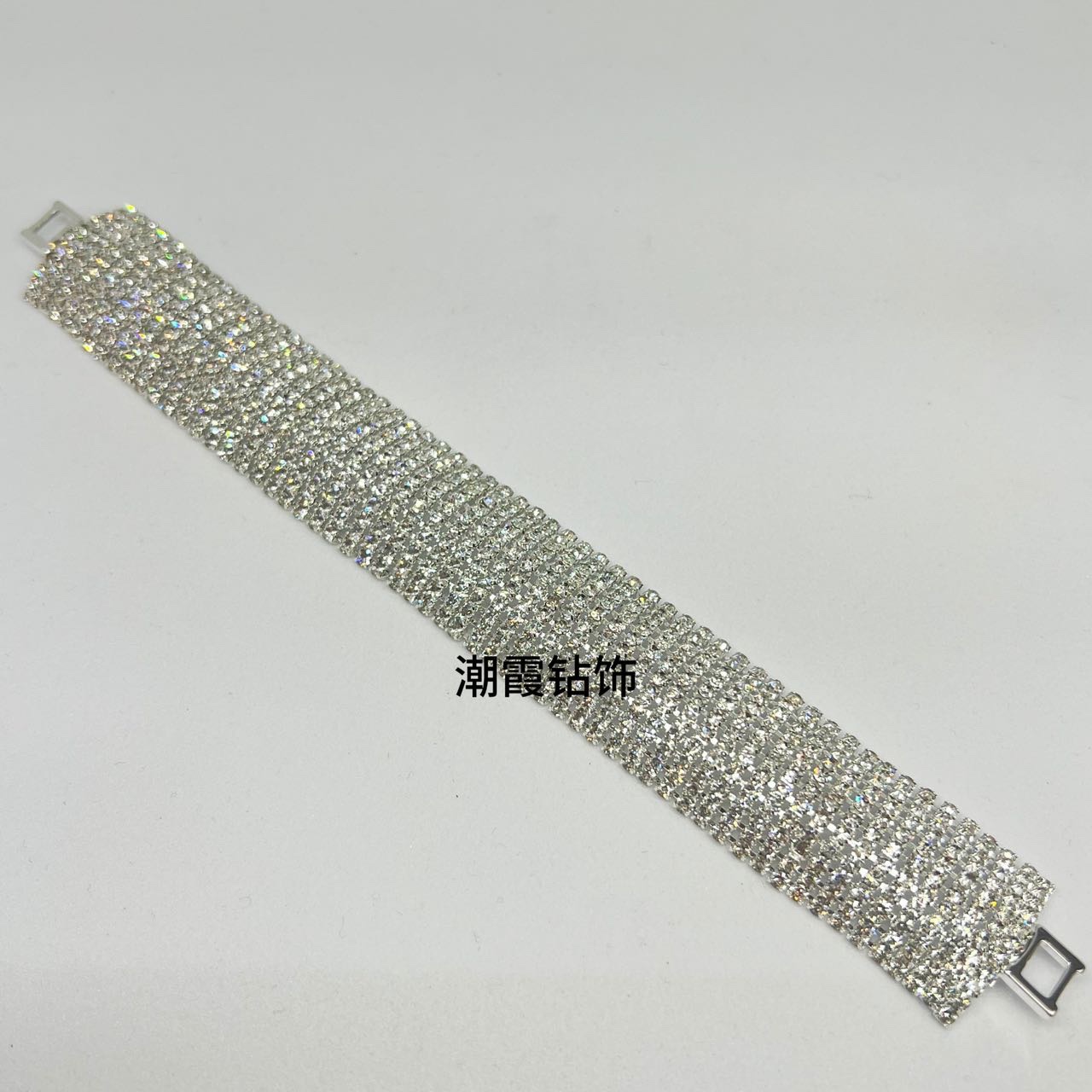 Trendy diamond jewelry, European and American jewelry accessories, women's necklaces, Korean water diamond bracelets, crystal ladies' bracelets, water diamond bracelets, wholesale bracelets Specification image