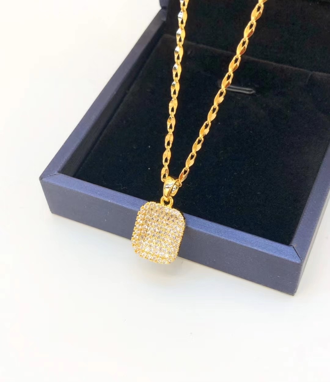 金沐首饰镀金项链时尚链子网红潮流链条爆款厂家直销细节图