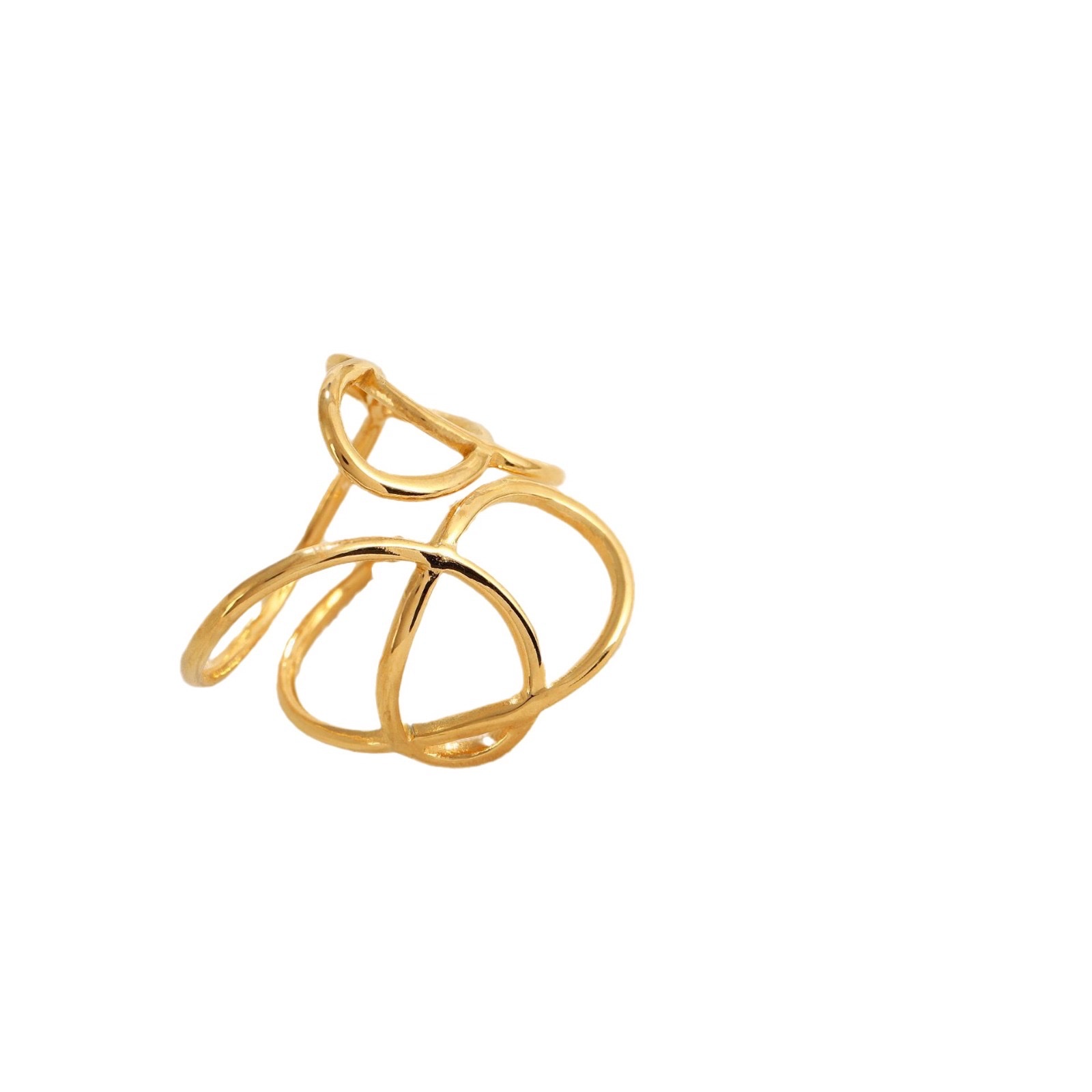 Titanium steel sand gold Moissanite ladies' ring, exquisite luster, wear-resistant, non-fading, anti-allergy and fashionable accessory Item Picture