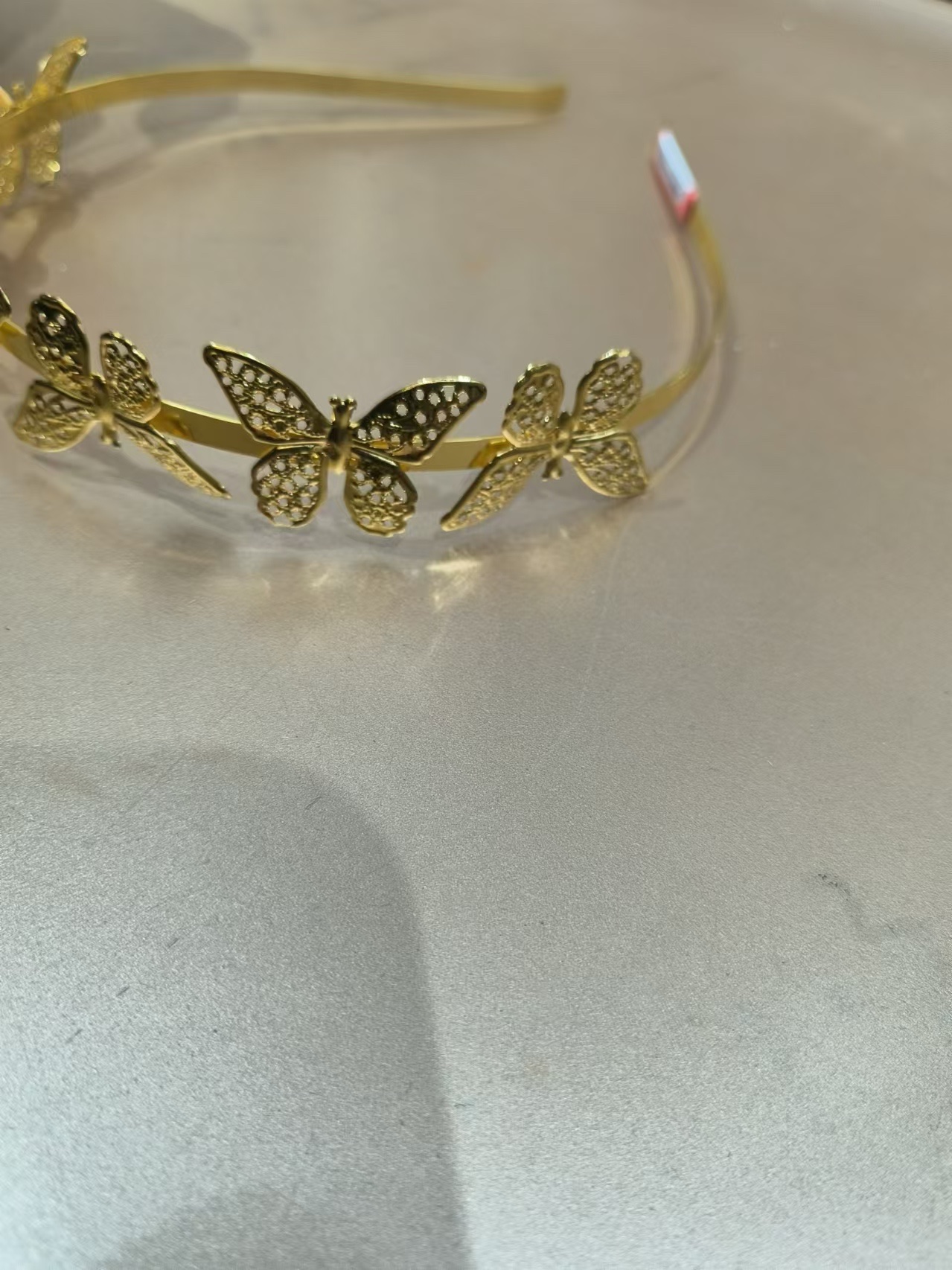 韩版拼接女士发箍 时尚头箍 万圣节专用发光发箍 假发造型发箍 个性潮流发饰 鑫盛饰品1白底实物图