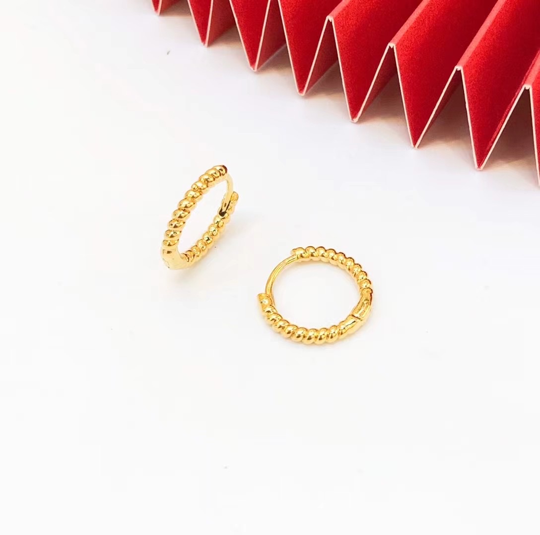 金沐首饰镀金耳环时尚耳饰网红潮流耳扣爆款厂家直销细节图