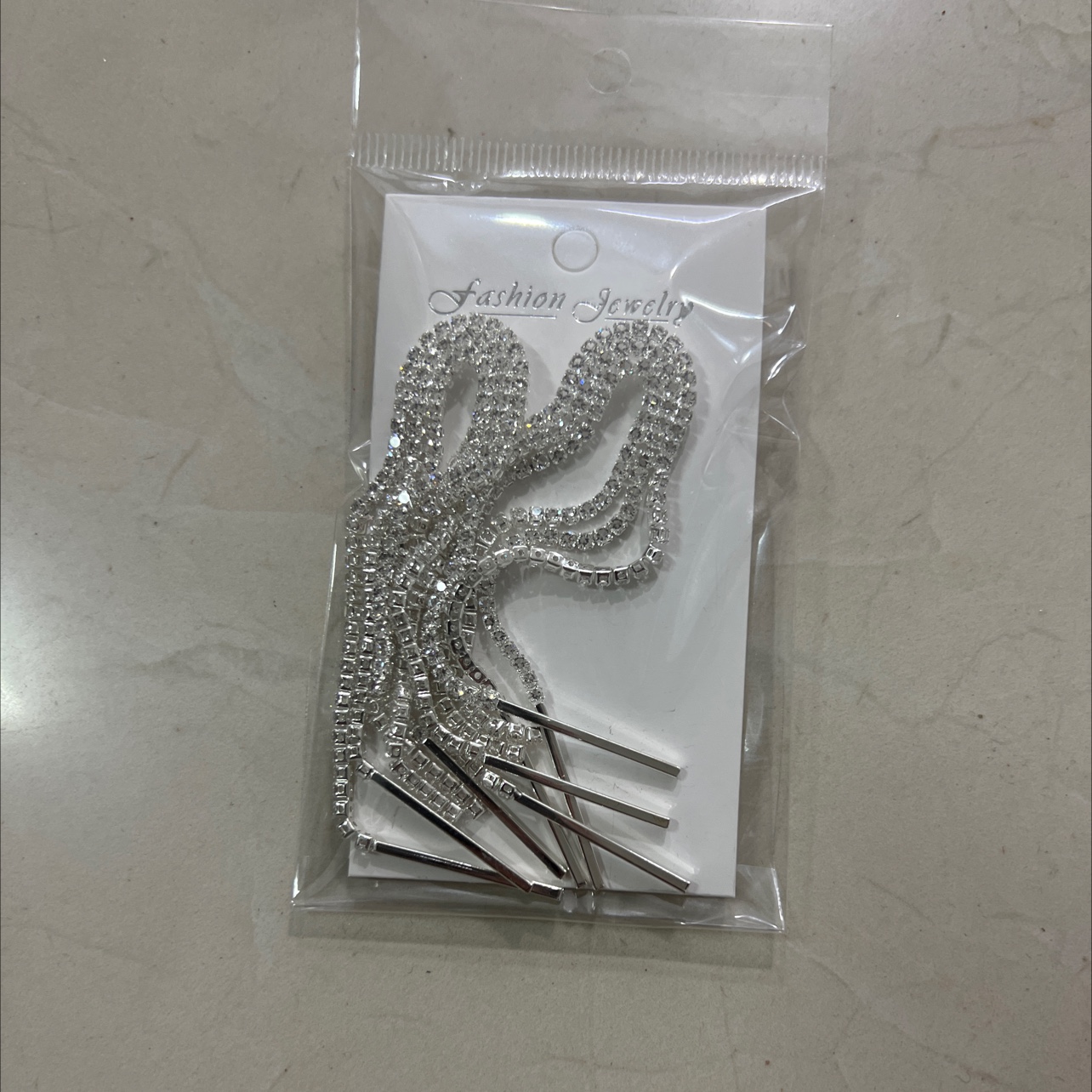 流苏耳环 独特耳饰 美丽耳针时尚饰品 闪耀耳边的星光 长款美丽大方 耳饰耳饰详情图3