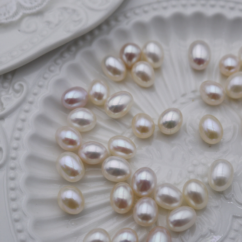 8mm high-quality natural freshwater pearl beads without holes, with strong light scattered beads Specification image