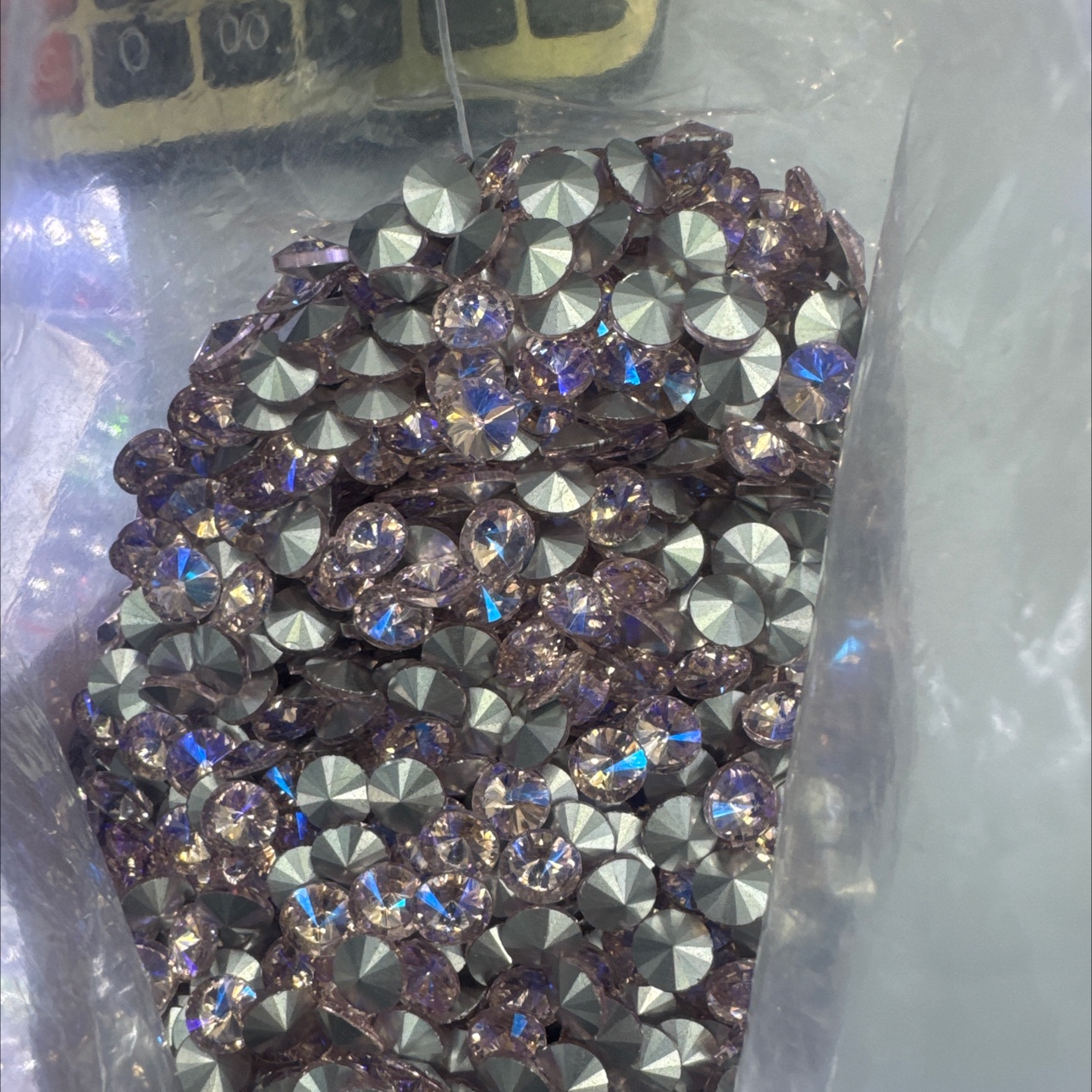 8#卫星粉红月光 水晶玻璃饰品详情图4