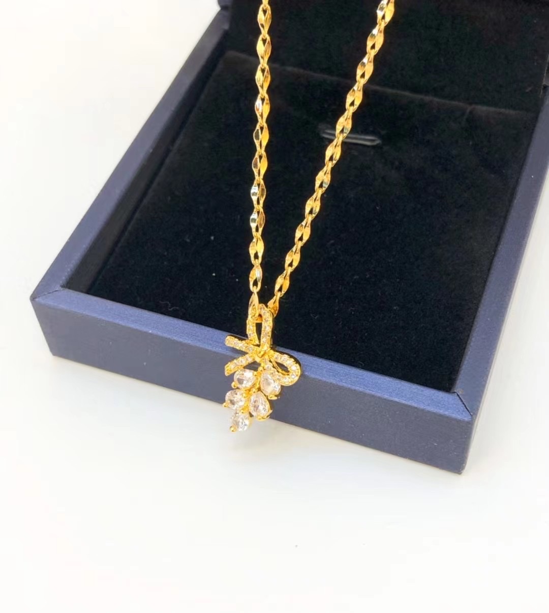 金沐首饰镀金项链时尚链子网红潮流链条爆款厂家直销产品图