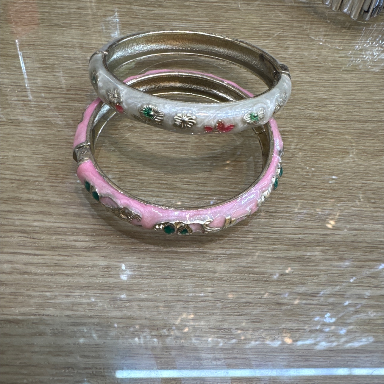 景泰蓝手镯滴油合金手镯！沙金手镯！珐琅彩工艺手镯图