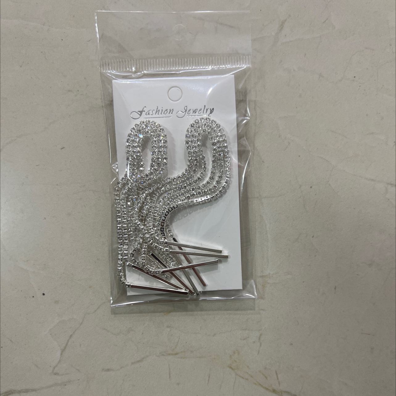 流苏耳环 独特耳饰 美丽耳针时尚饰品 闪耀耳边的星光 长款美丽大方 耳饰耳饰细节图