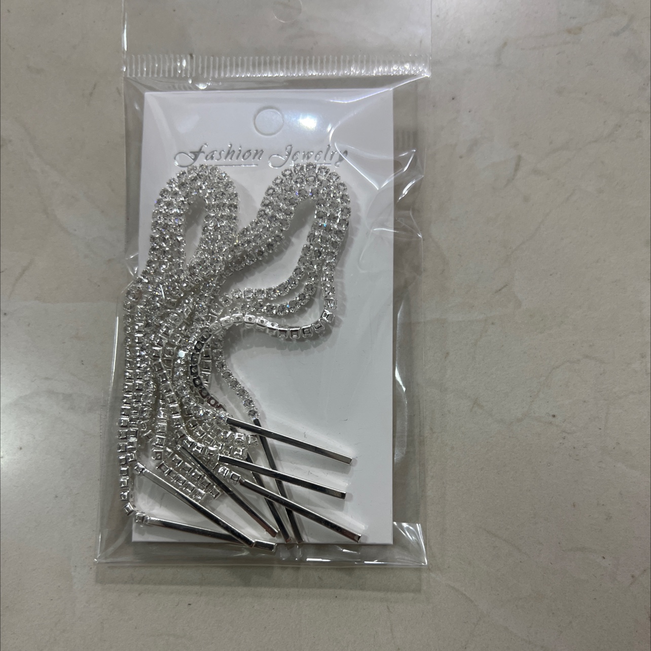 流苏耳环 独特耳饰 美丽耳针时尚饰品 闪耀耳边的星光 长款美丽大方 耳饰耳饰详情图4