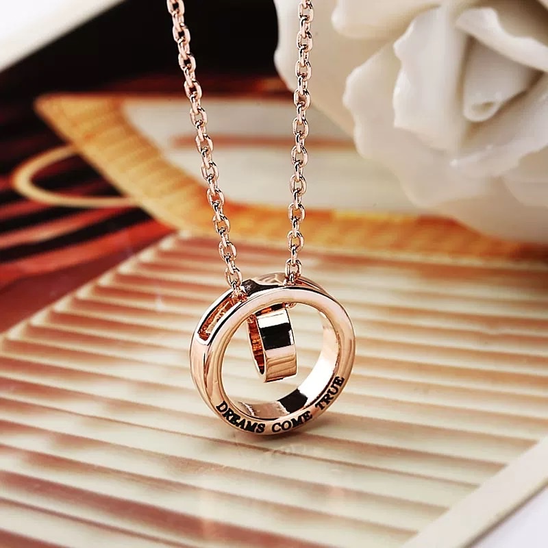 欧美风格钛钢项链 高质量时尚女士首饰项链详情图5