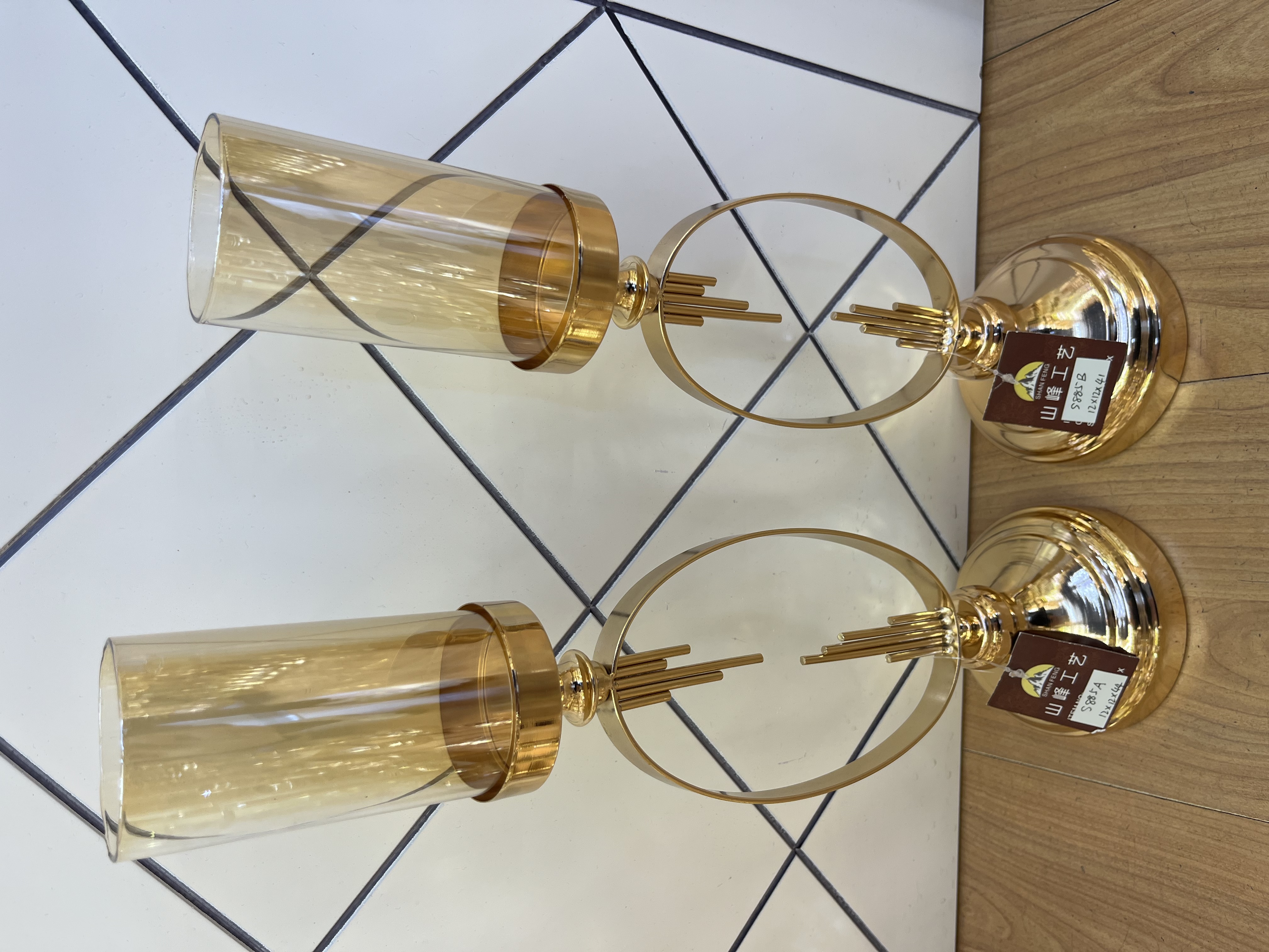 S885B新款烛台 水晶玻璃烛台 金属烛台 欧式烛台装饰工艺品详情图4