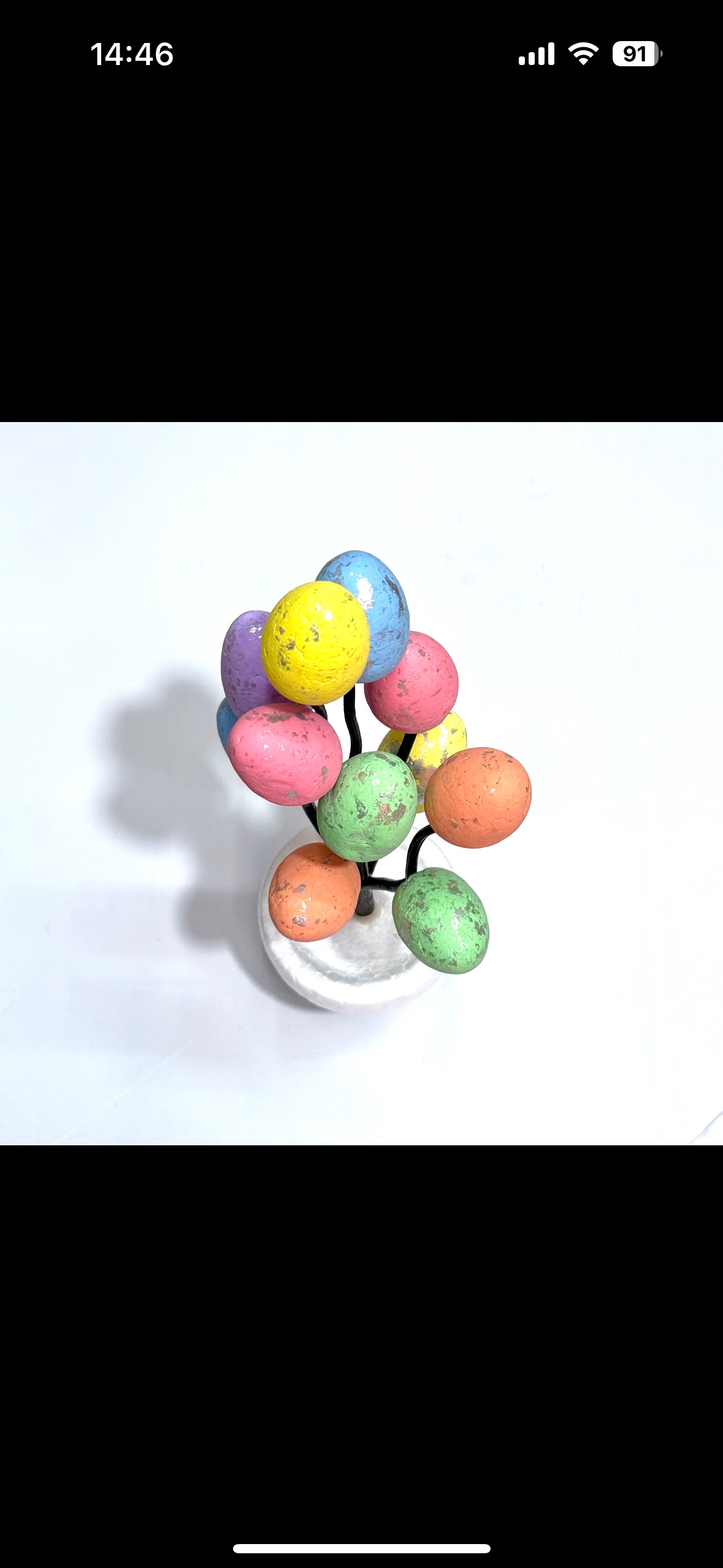 复活节彩蛋盆栽新品复活节彩蛋树复活节家居桌面装饰品摆件场景布置装饰树 详情2