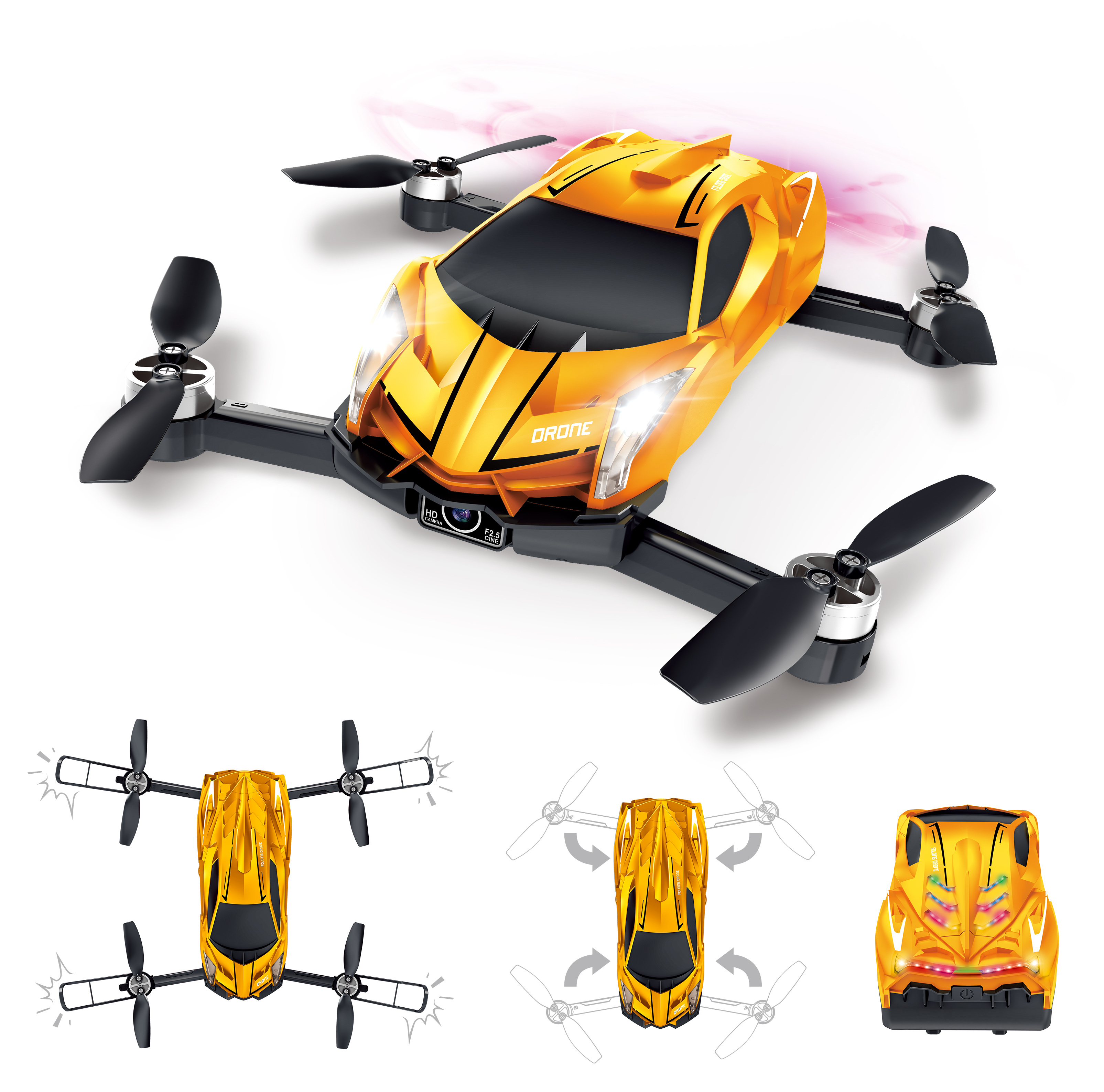 Drone high-definition camera aircraft toy, children's creative flight toy, outdoor remote control flight, stable and safe aircraft toy, Drone aircraft flying toy Specification image
