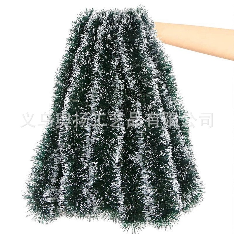 2M*9CM墨绿白边加密圣诞彩条节日派对圣诞树布置装饰跨境外贸圣诞节圣诞球植绒圣诞装饰圣诞节聖誕節遊戲圣诞节详情图11