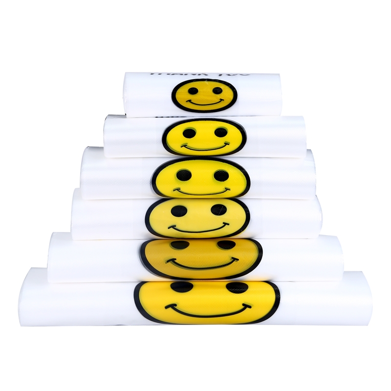 32#cm手提塑料袋笑脸袋 背心袋