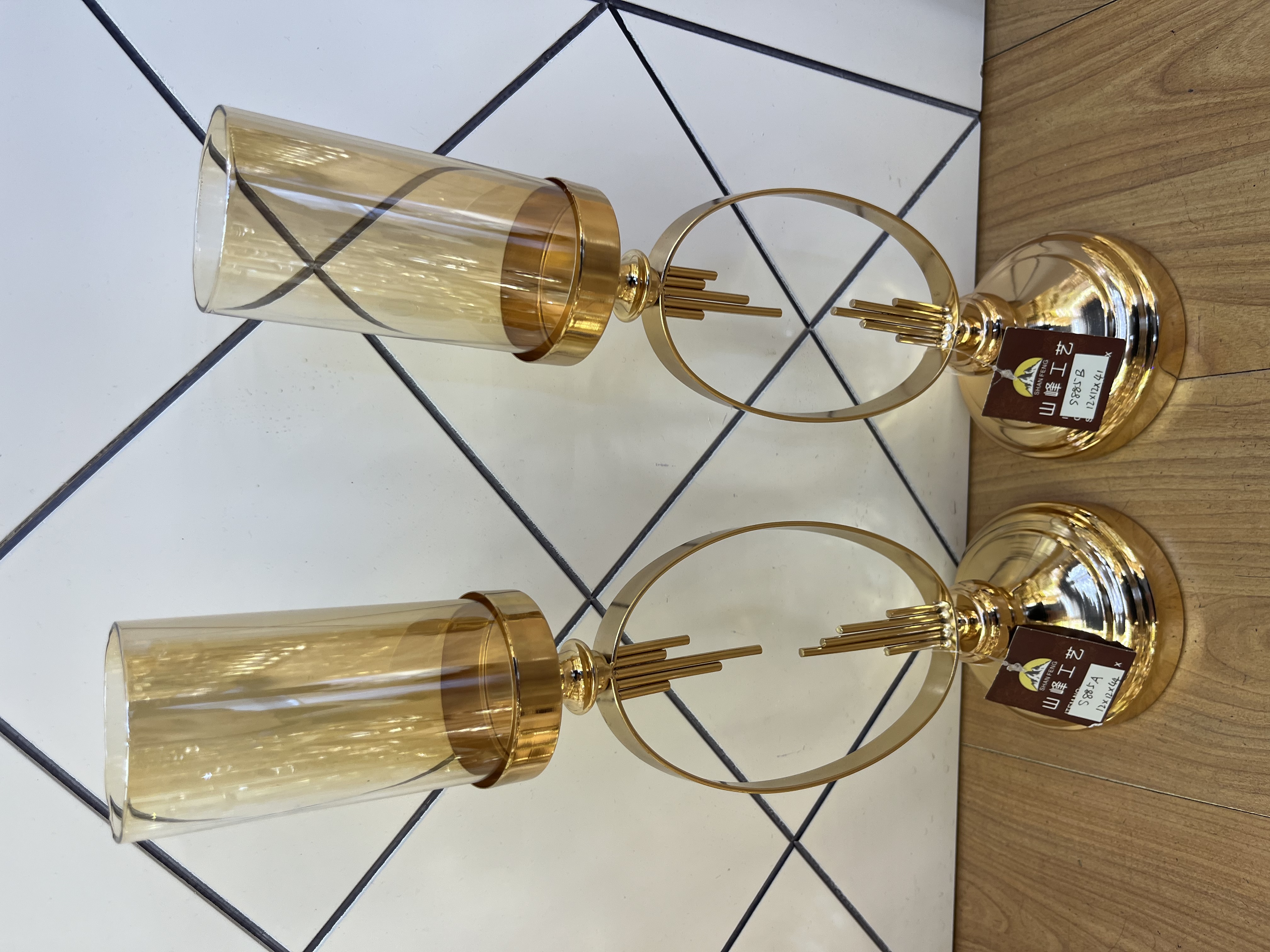 S885B新款烛台 水晶玻璃烛台 金属烛台 欧式烛台装饰工艺品详情图5