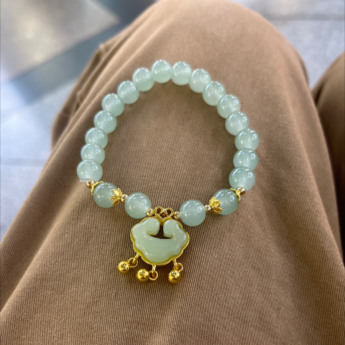 新款中式水晶弹簧手链 女士叠戴饰品 手串女款时尚潮流配饰新星饰品1011