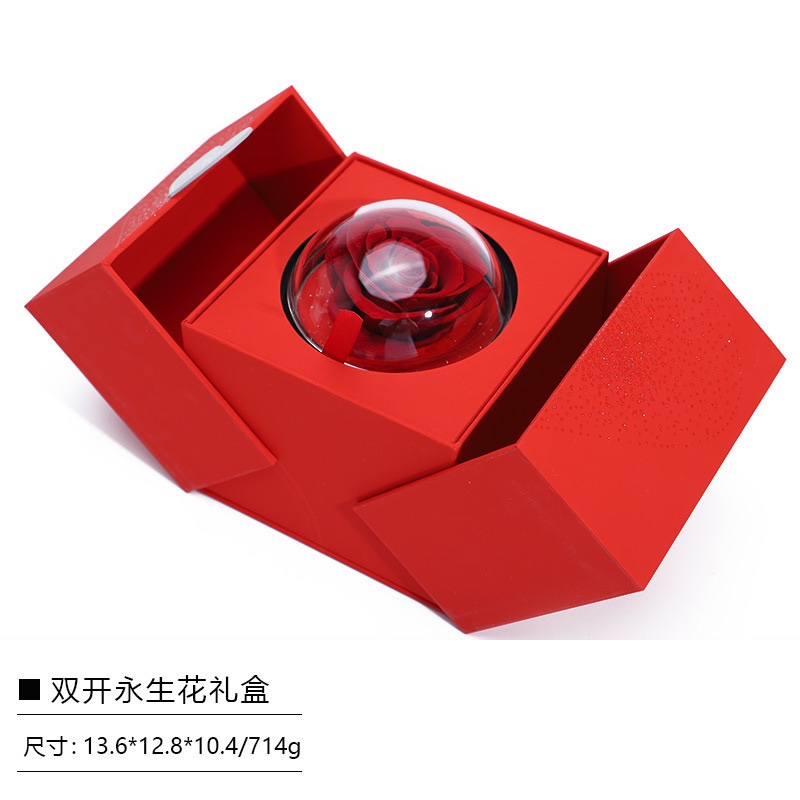 Lift-up everlasting flower jewelry box for girlfriend, mom, friends, gift box, gift box, hand-held packaging box, jewelry packaging box Application Scenario