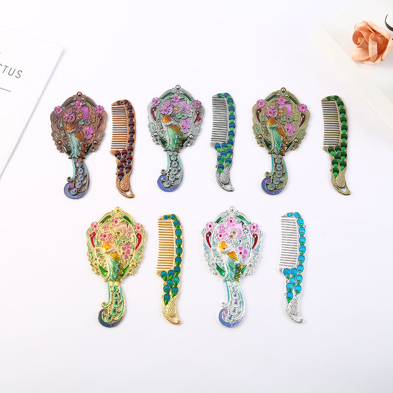 家居装饰小镜子，珐琅彩化妆镜，小套装珐琅珐琅详情图5