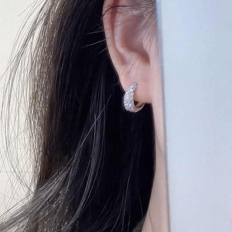 925 Silver ear rings, fashionable and elegant for women, anti-allergy ear buckles, new Korean version earrings, 444 accessories, earrings, earrings, stud accessories detail image 7