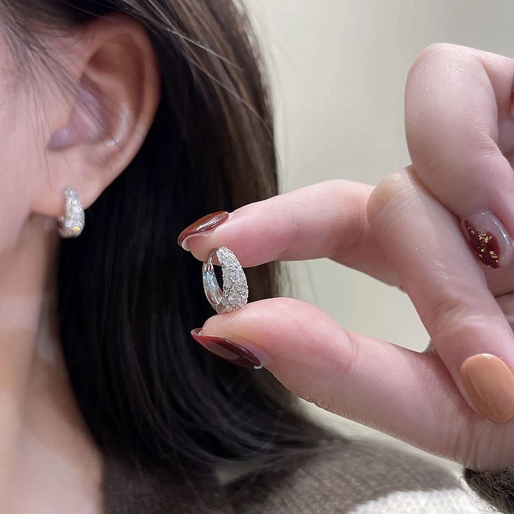 925 Silver ear rings, fashionable and elegant for women, anti-allergy ear buckles, new Korean version earrings, 444 accessories, earrings, earrings, stud accessories detail image 10