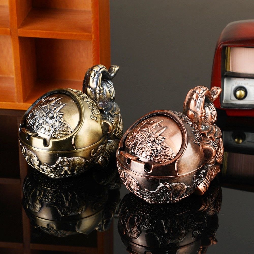 家居用品烟缸摆件工艺品，旅游景点家居装饰摆件品白底实物图