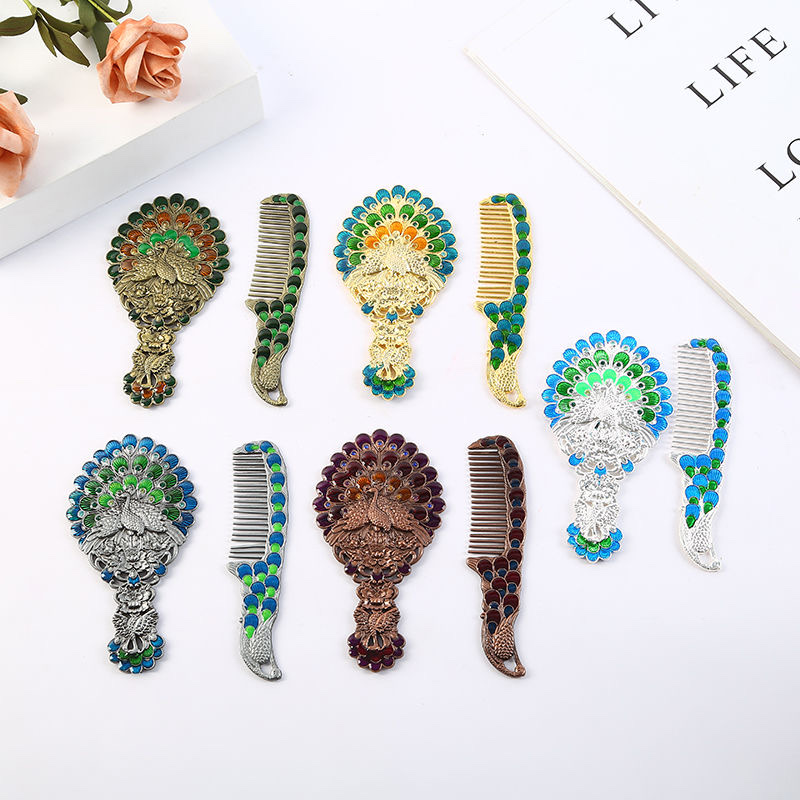 家居装饰小镜子，珐琅彩化妆镜，小套装珐琅珐琅详情图4