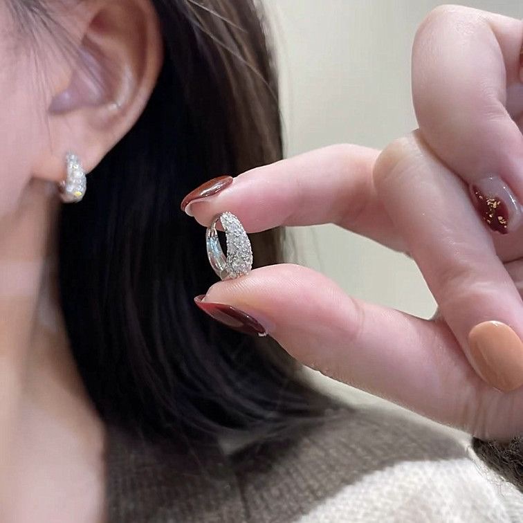 925 Silver ear rings, fashionable and elegant for women, anti-allergy ear buckles, new Korean version earrings, 444 accessories, earrings, earrings, stud accessories detail image 5