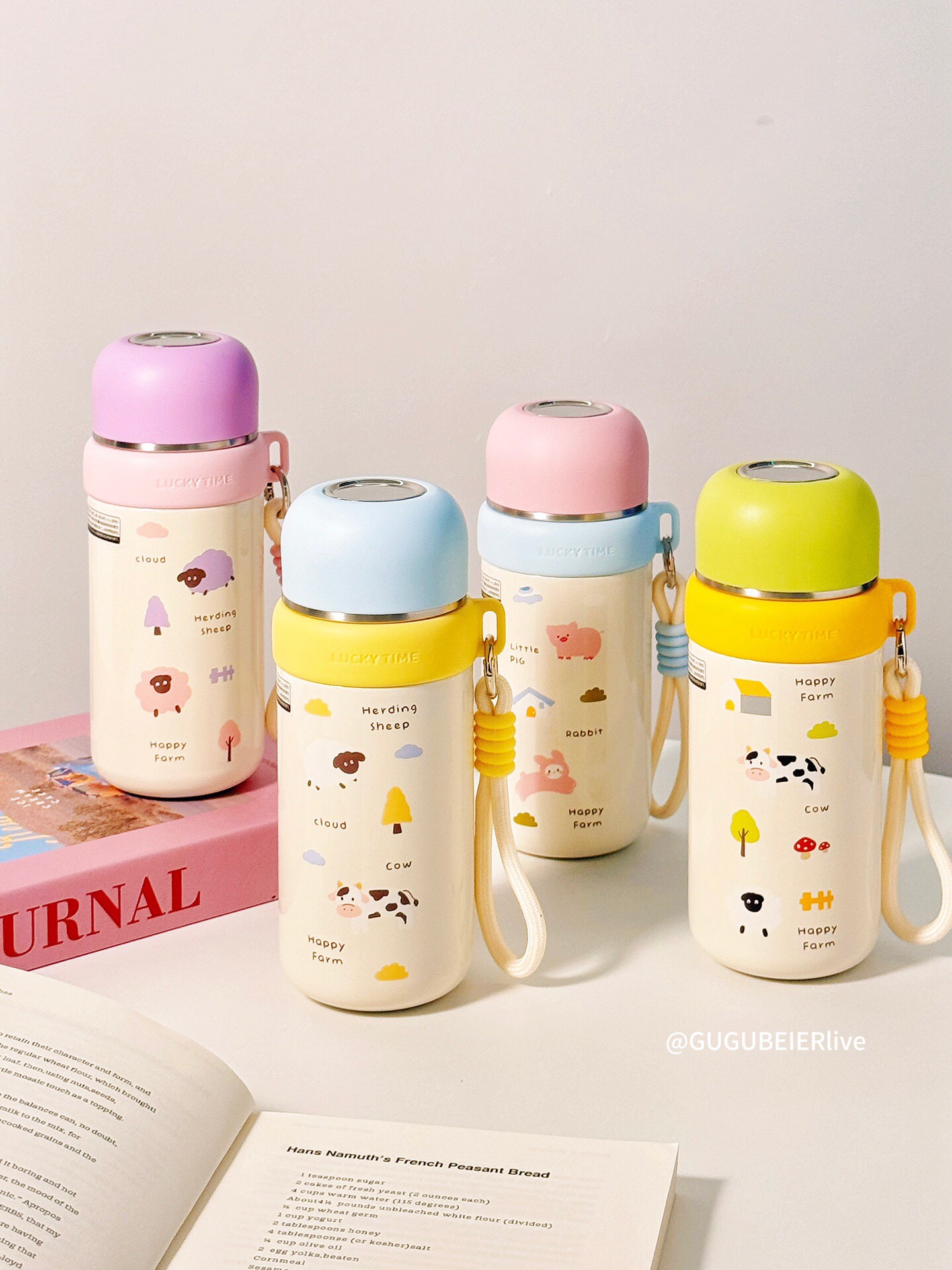 #YES-WATER🆕
新品快乐牧场保温杯
——XDFY9525 350ML
       XDFY9526 500ML