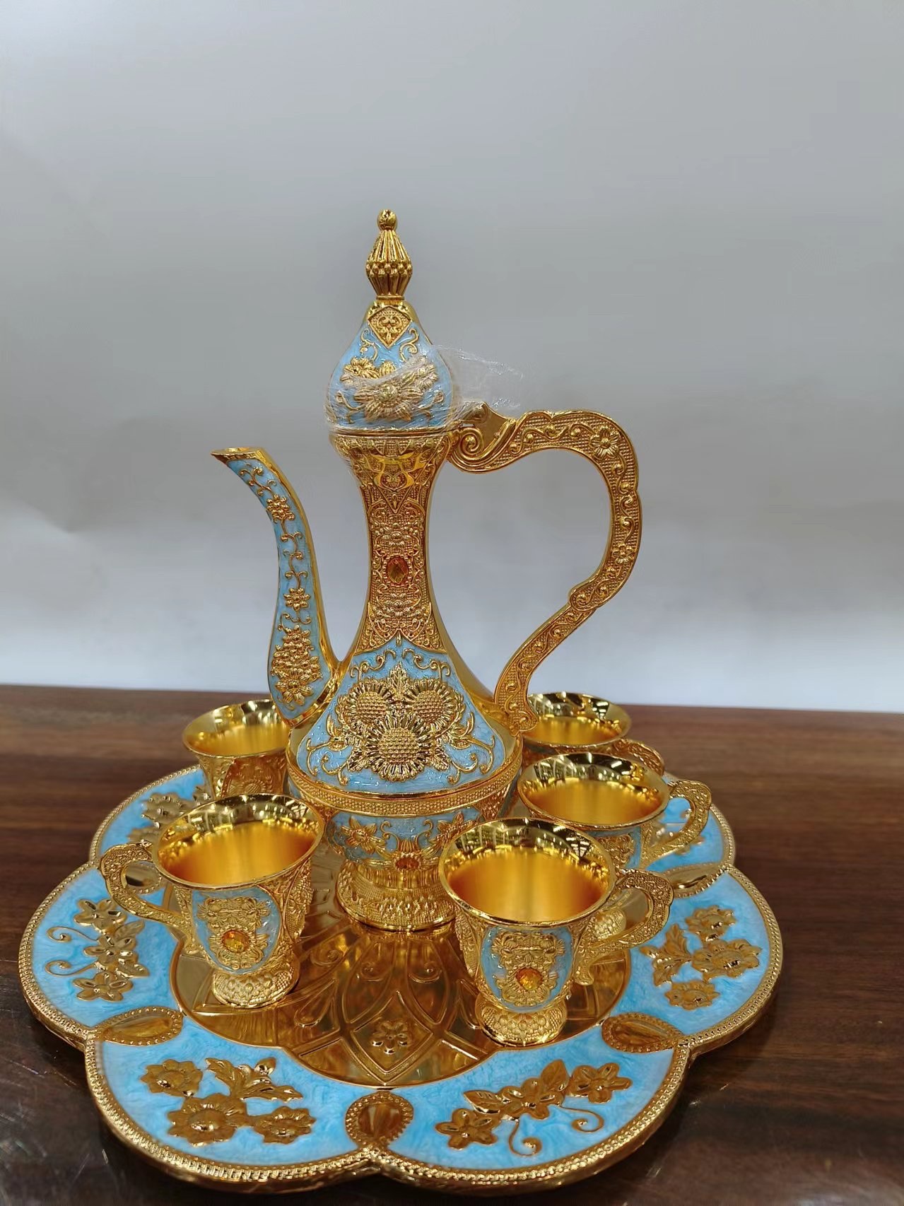 景泰蓝珐琅神灯铜摆件流行家居装饰品 卡通转转手表设计独特时尚潮流表款详情图6