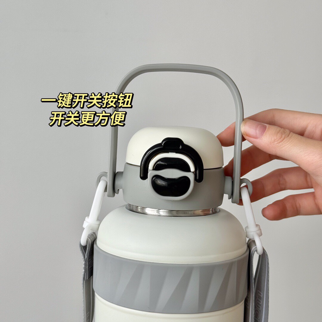 #YES-WATER🆕 new bouncy double Drink Big belly cup - XDFZS5022 600ML Item Picture