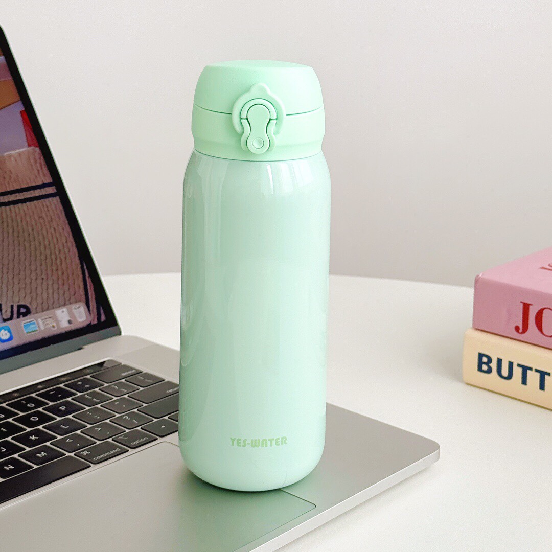 #YES-WATER🆕 new solid color bouncy insulated cup - XDFZS5025. 350ML details Picture