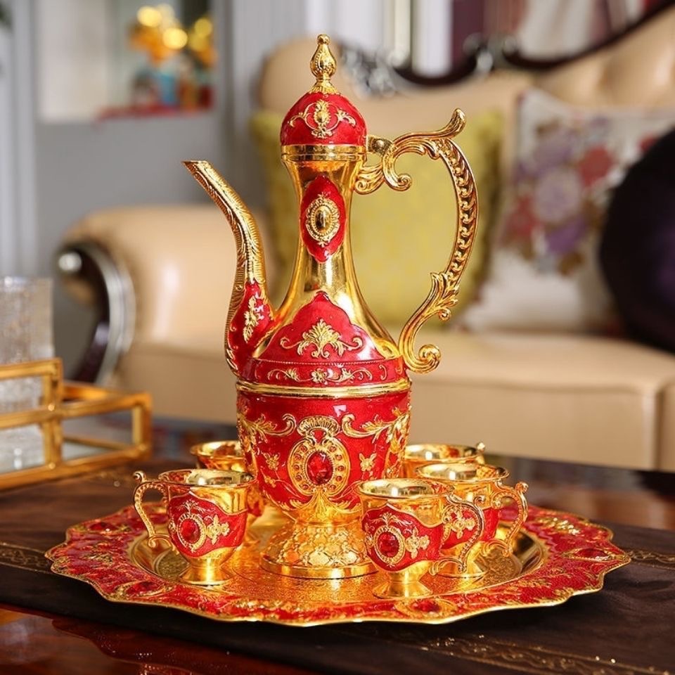 锌合金工艺摆件珐琅彩，KYV酒具用喝 旅游装饰家居摆件产品图