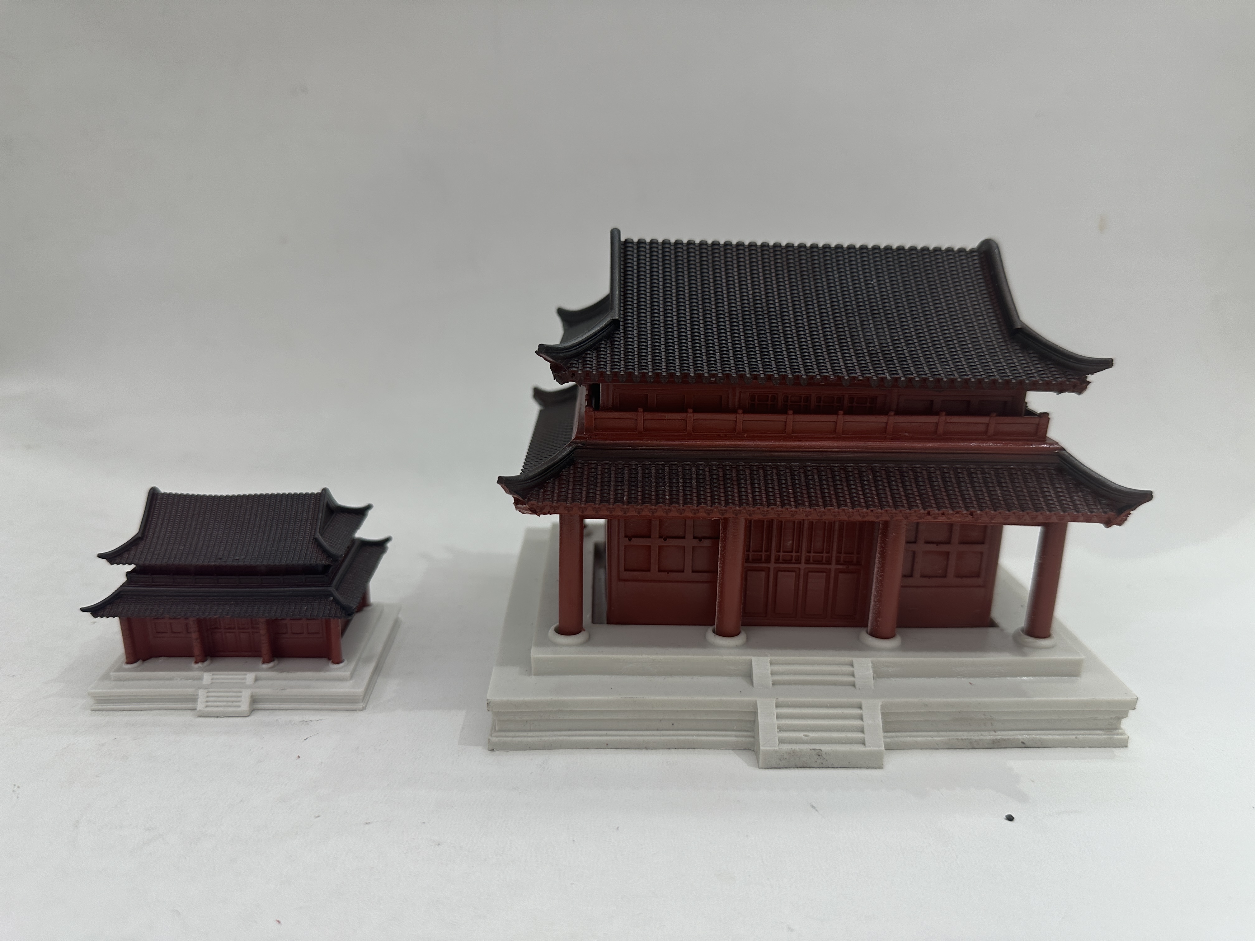 Ancient building materials, resin ornaments, ancient architectural models detail image 5