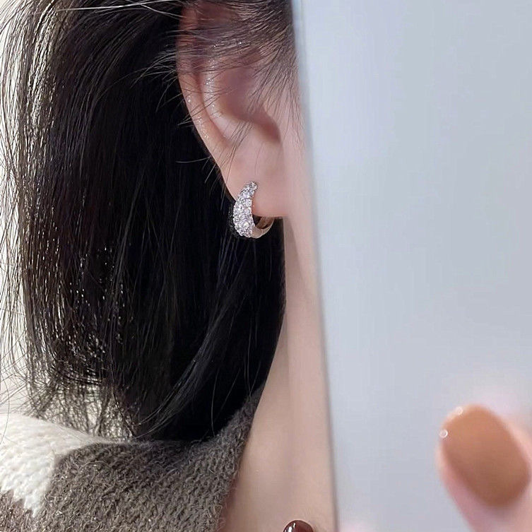 925 Silver ear rings, fashionable and elegant for women, anti-allergy ear buckles, new Korean version earrings, 444 accessories, earrings, earrings, stud accessories detail image 8