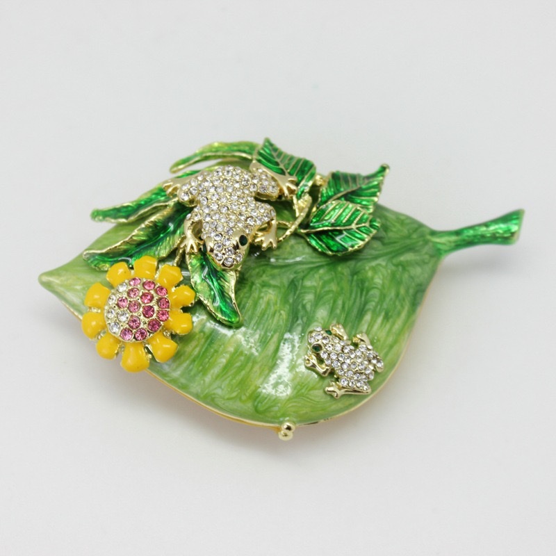 Alloy craft frog leaf decorative furniture