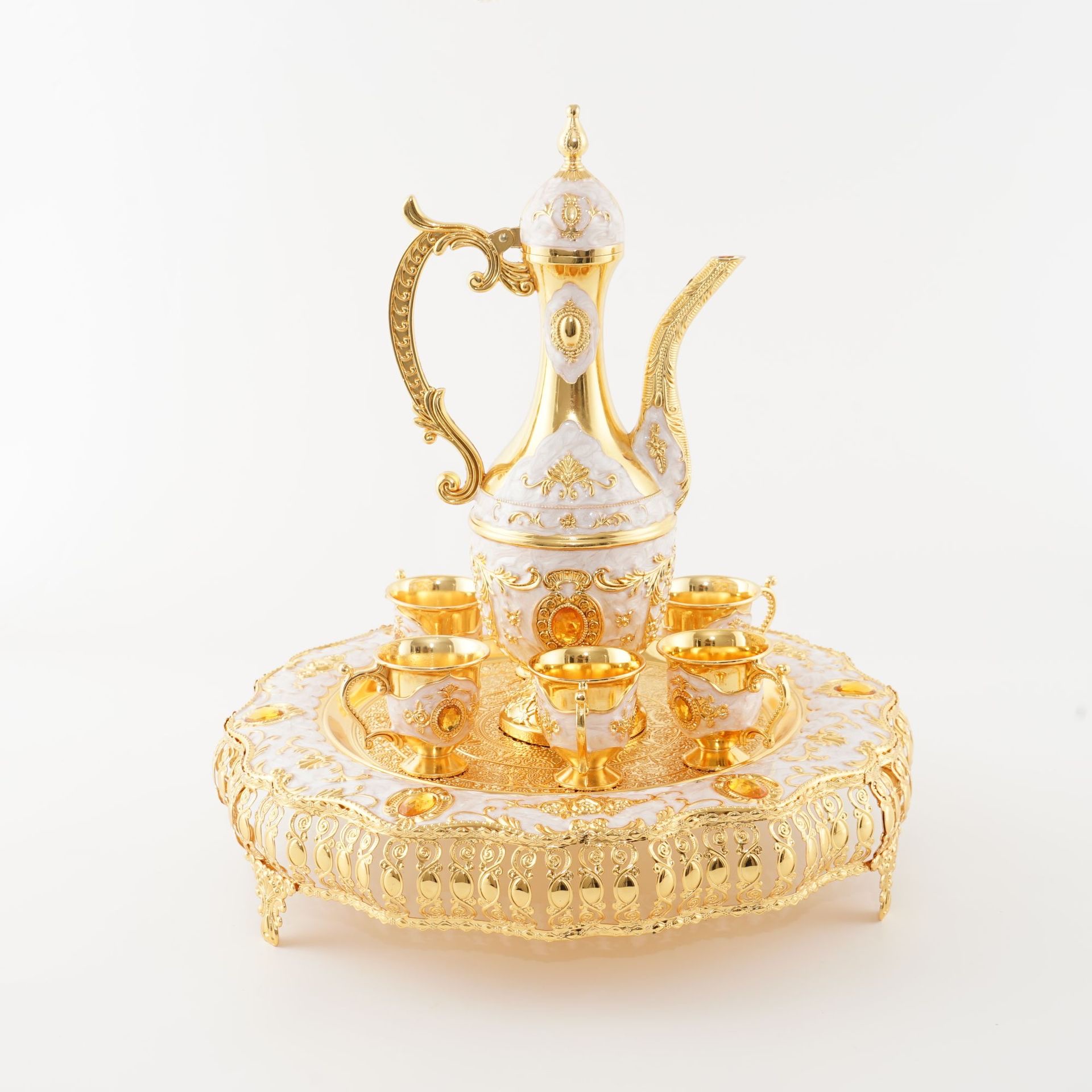 锌合金工艺摆件珐琅彩，KYV酒具用喝 旅游装饰家居摆件白底实物图