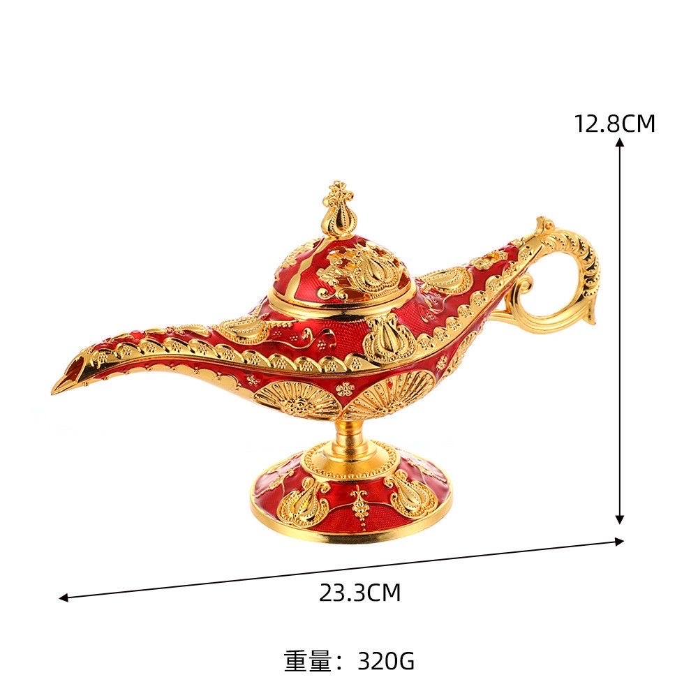 珐琅彩，阿拉丁薰香炉工艺摆件，旅游景点家居摆件细节图