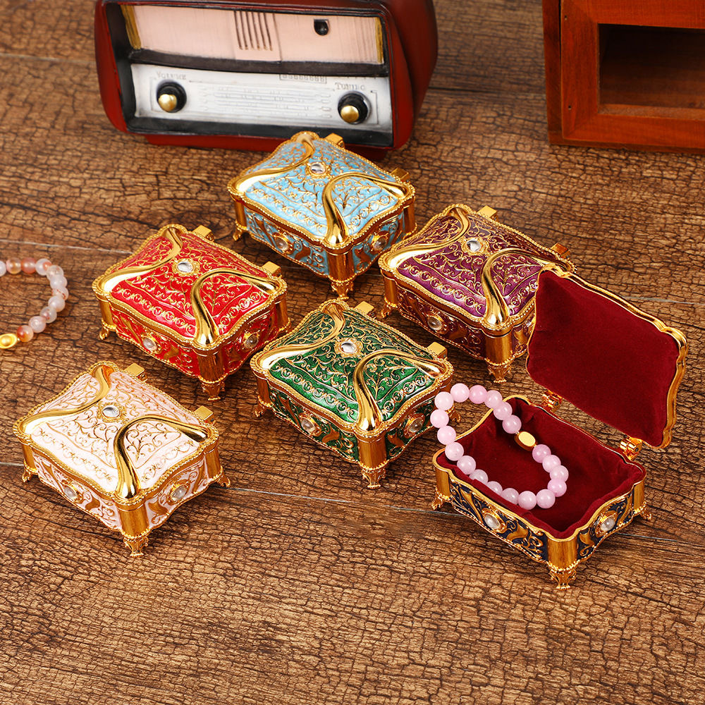 家居摆放首饰盒、珠宝首饰盒，珐琅彩工艺景区摆件详情图3
